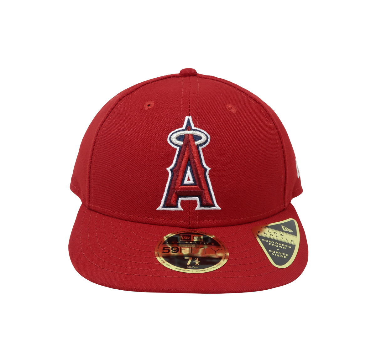 Los Angeles Angels New Era Black & White Low Profile 59FIFTY