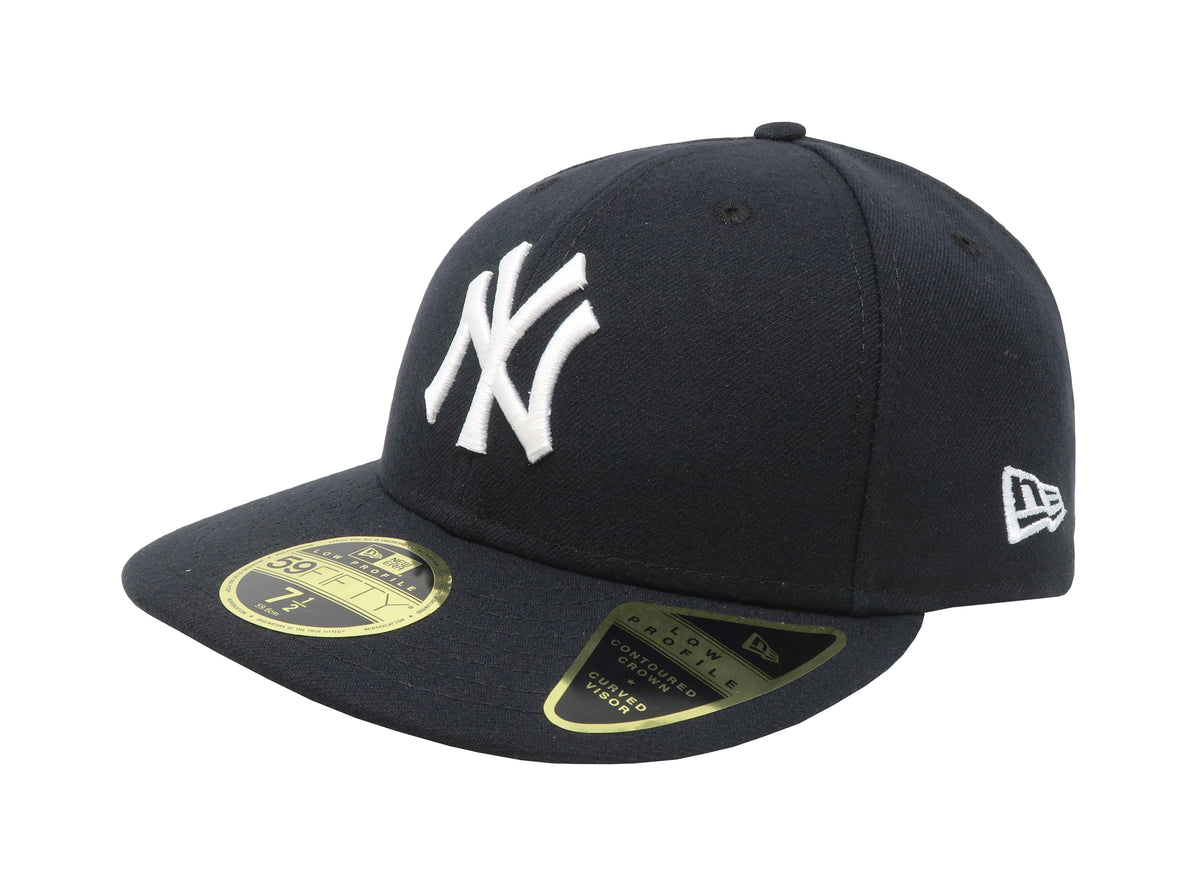 NEW YORK YANKEES 59FIFTY HAT NEW ERA LOW PROFILE CONTOURED CROWN FITTED CAP  H7