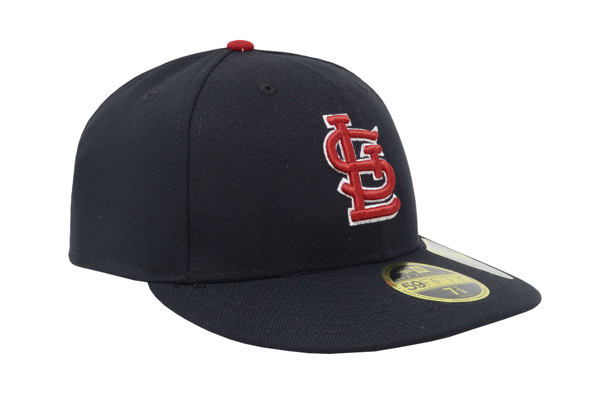 Men's New Era St. Louis Cardinals Black & White Low Profile 59FIFTY Fitted Hat