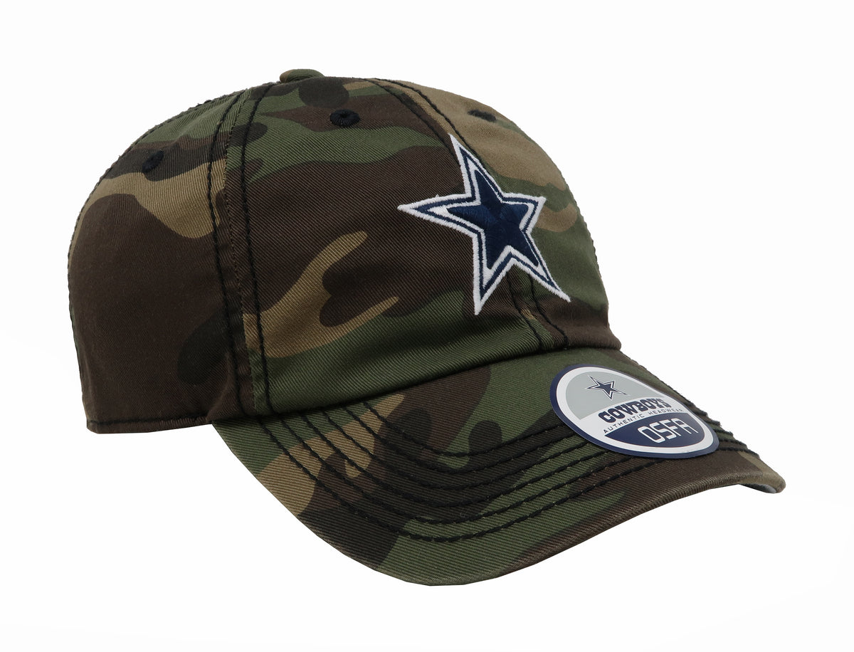 Dallas Cowboys NFL Brown Camo Reebok Baseball Hat Cap One Size