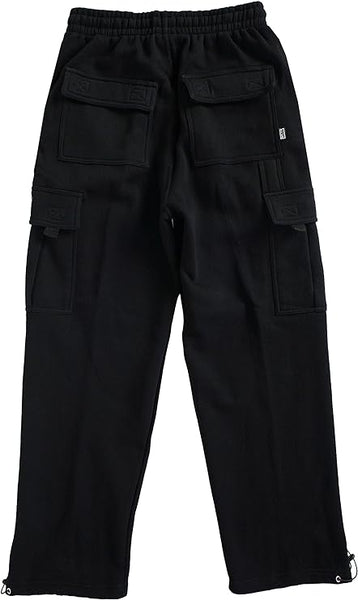 Pro Club Men's Heavyweight Fleece Cargo Pants Black