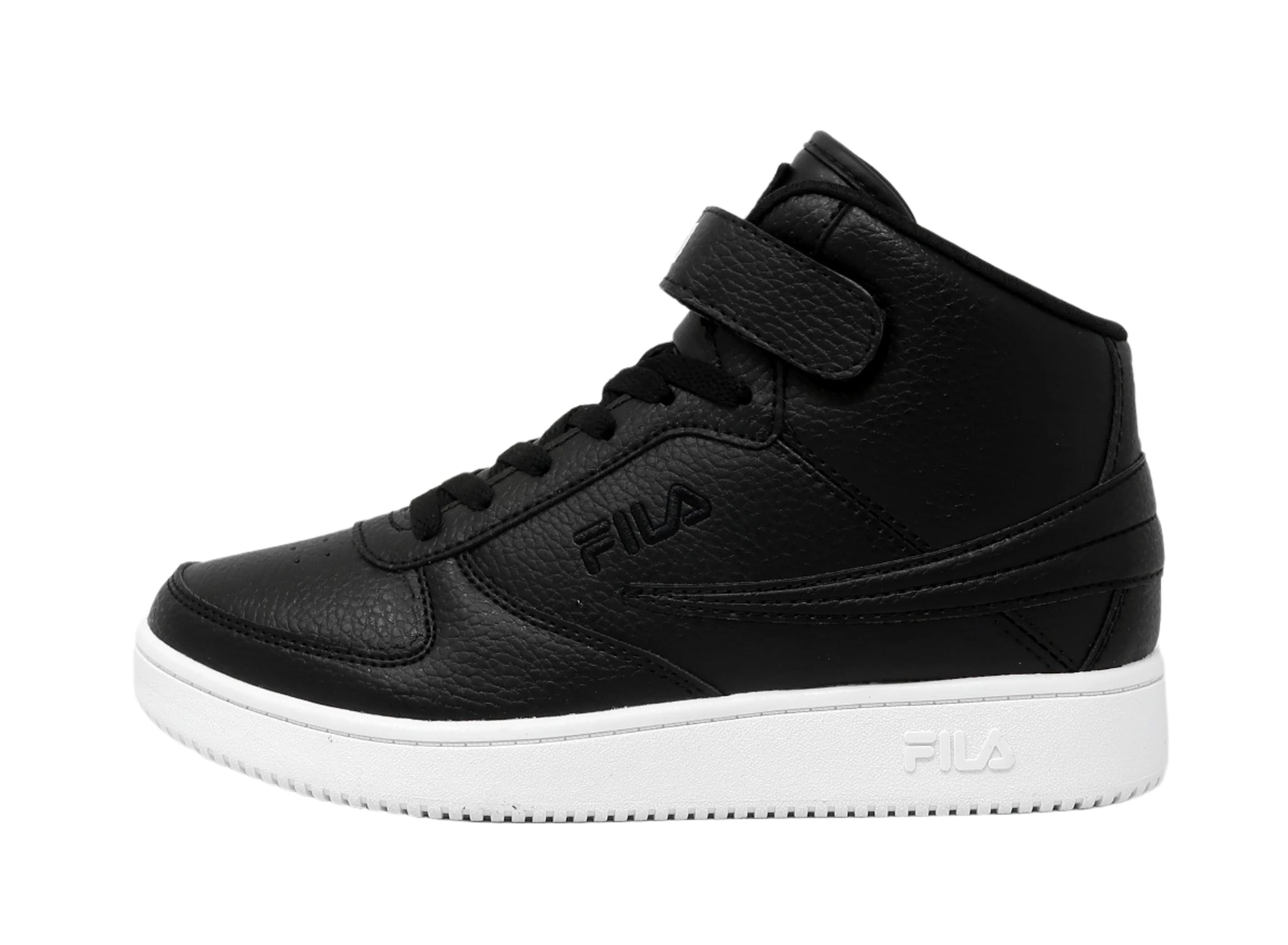 Fila Men's A-High Leather Black Shoes