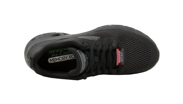 Skechers Men's Glide Step Sport Wave Heat Black Shoes