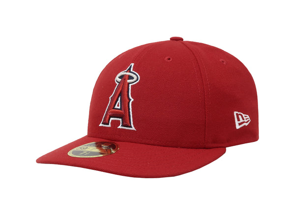 New Era 9Fifty Men 9Fifty Los Angeles Angels of Anaheim Low Profile Red Fitted Cap