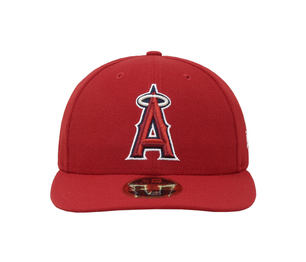 New Era 9Fifty Men 9Fifty Los Angeles Angels of Anaheim Low Profile Red Fitted Cap