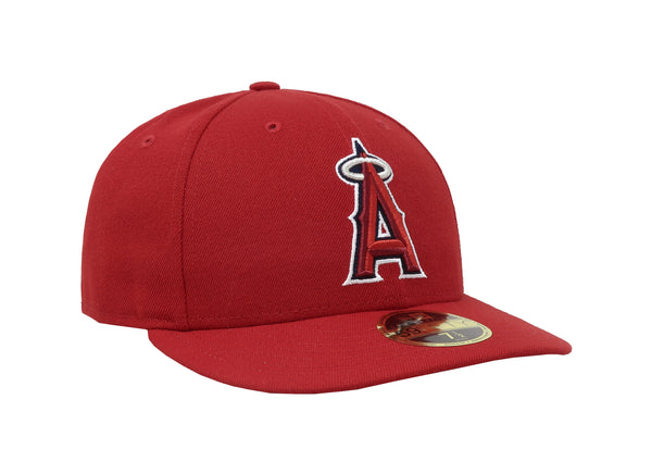 New Era 9Fifty Men's Los Angeles Angels of Anaheim Low Profile Red Fitted Cap