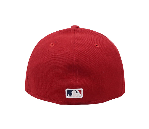 New Era 59Fifty Men's Cleveland Indians Low Profile Red Hat