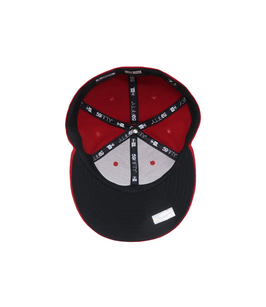 New Era 59Fifty Men's Cleveland Indians Low Profile Red Hat