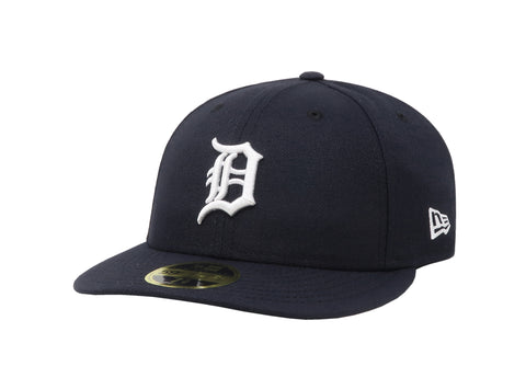 New Era Men's 59Fifty Detroit Tigers Low Profile Navy Fitted Hat