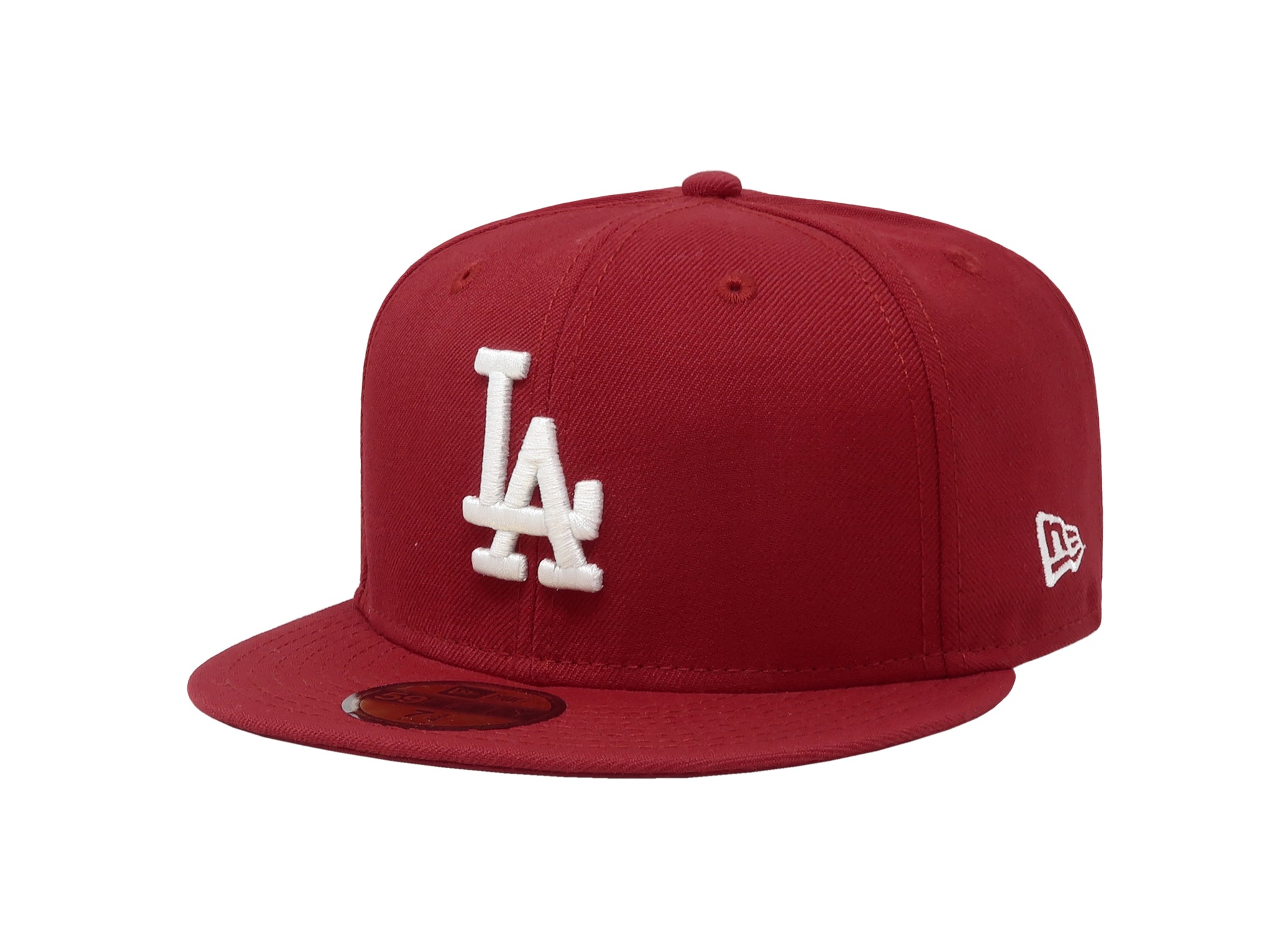 New Era 59Fifty Men's MLB Basic Los Angeles Dodgers Scarlet Red Fitted Cap