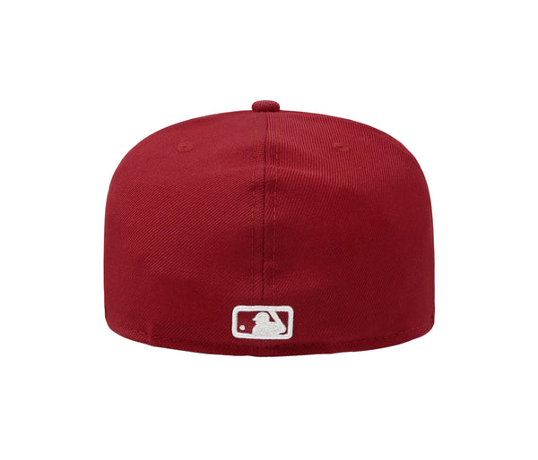 New Era 59Fifty Men's MLB Basic Los Angeles Dodgers Scarlet Red Fitted Cap