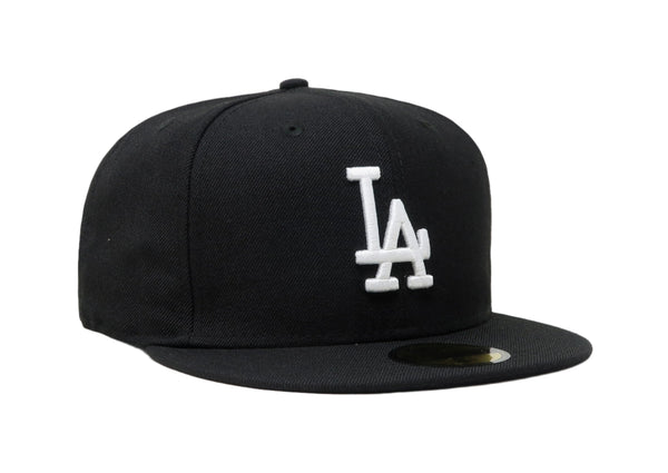 New Era 59Fifty Men's MLB Basic Los Angeles Dodgers Black Big Size Fitted Cap