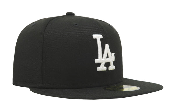 New Era 59Fifty Men's MLB Basic Los Angeles Dodgers Black Fitted Cap