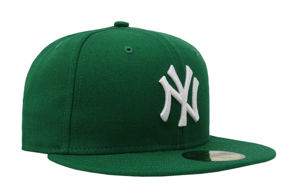 New Era 59Fifty Men's MLB Basic New York Yankees Green Fitted Cap