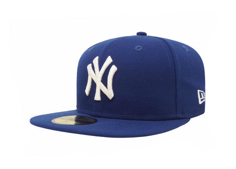 New Era 59Fifty Men's MLB Basic New York Yankees Light Royal Fitted Cap