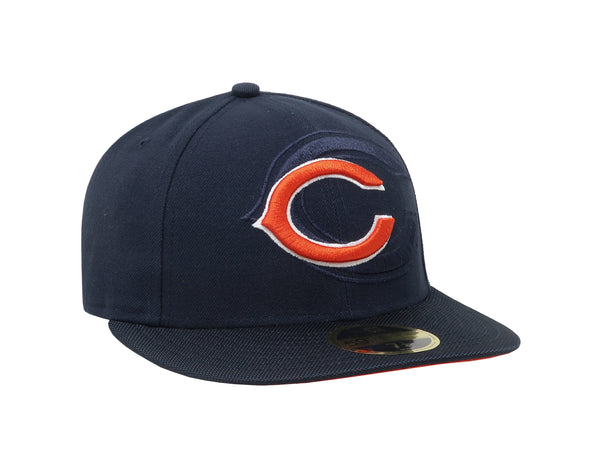 New Era 59Fifty Men's Chicaco Bears Low Profile Navy Fitted Cap
