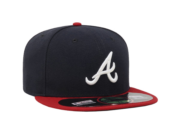 New Era 59Fifty Men's Atlanta Braves Home Navy/Red Fitted Cap