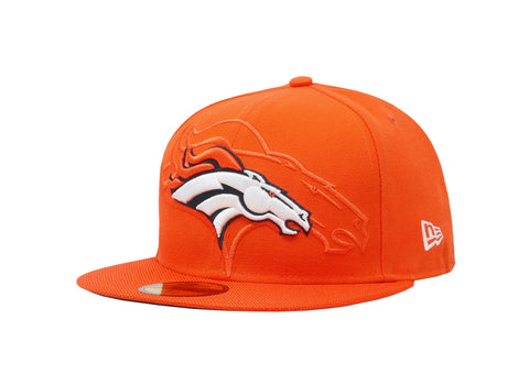New Era 59Fifty Men's Hat Team Denver Broncos Orange Fitted Cap