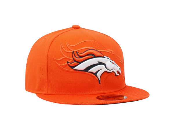 New Era 59Fifty Men's Hat Team Denver Broncos Orange Fitted Cap