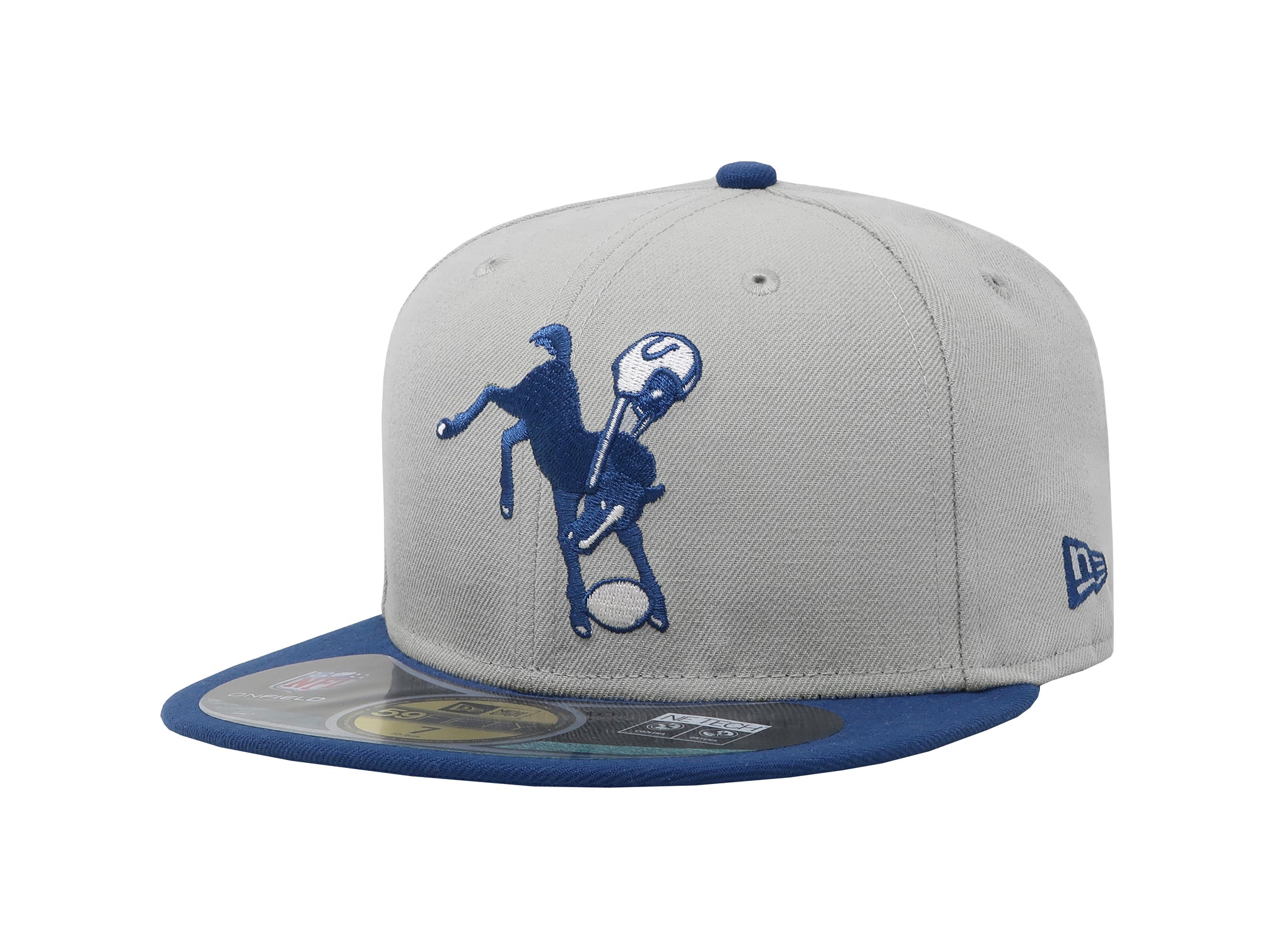 New Era 59Fifty Men's Indianapolis Colts Grey/Royal Fitted Cap