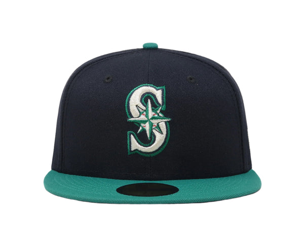 New Era 59Fifty Men's Seattle Mariners Navy/Green Fitted Cap