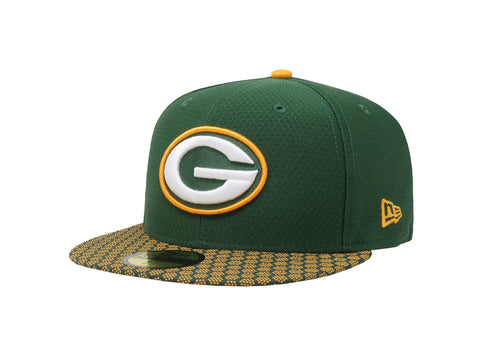 New Era 59Fifty Men Green Bay Packers SL17 Green/Gold Fitted Cap