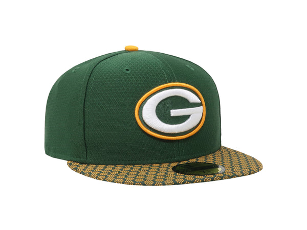 New Era 59Fifty Men Green Bay Packers SL17 Green/Gold Fitted Cap