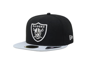 New Era 59Fifty Men's NFL Oakland Raiders Black/Grey Fitted Cap