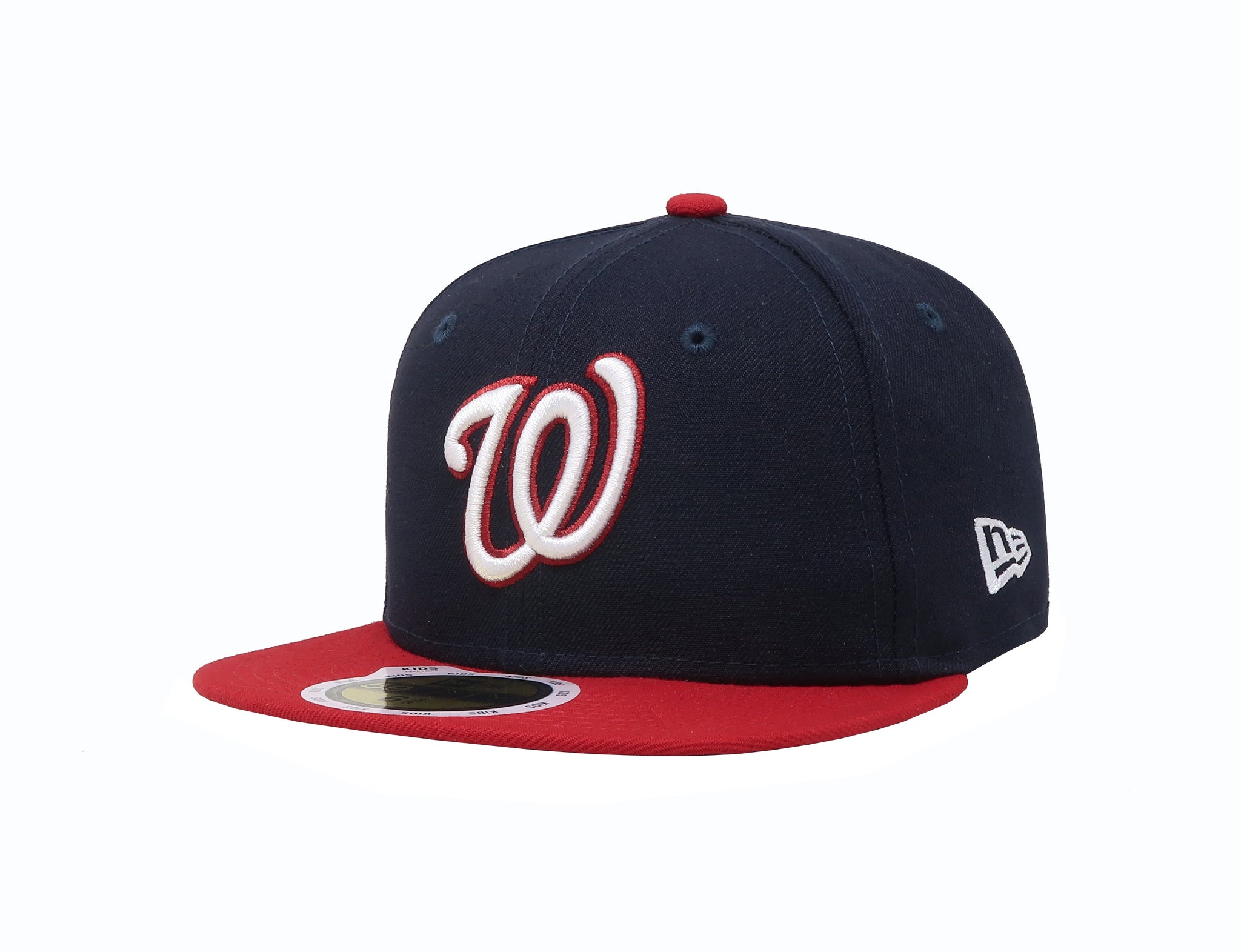 New Era Washington Nationals Youth Navy/Red Authentic Collection On-Field Alternate 59FIFTY Fitted Hat