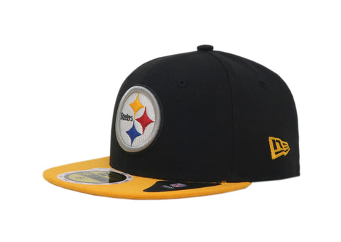 New Era Kids 59Fifty Pittsburgh Steelers Black/Gold Fitted Cap