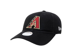 New Era 9Twenty Womens Arizona Diamondbacks Adjustable Black Hat