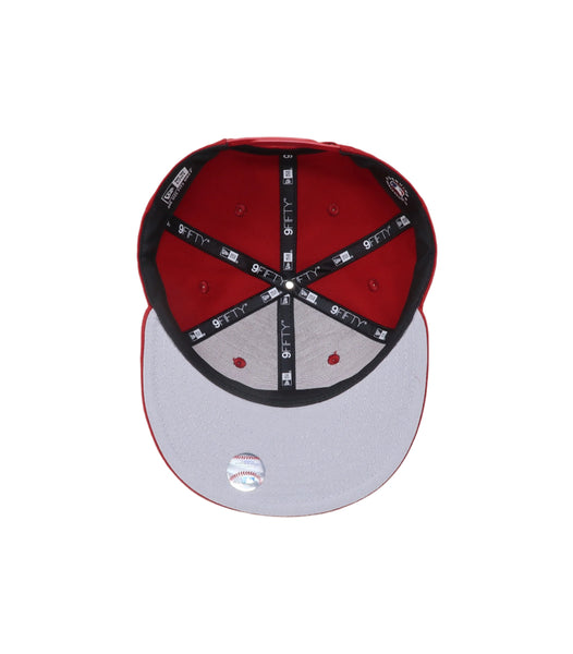 New Era 9Fifty Men's Los Angeles Angels Basic Red SnapBack Cap