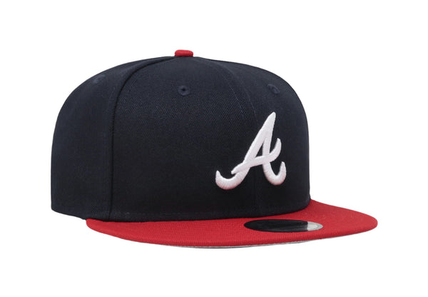 New Era 9Fifty Men's Atlanta Braves Basic 2Tone Navy/Red SnapBack Cap