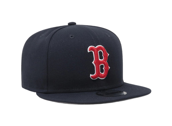 New Era 9Fifty Men's Boston Red Sox Basic Navy/Red Snapback Cap