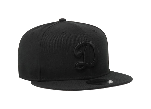 New Era 9Fifty Men's Los Angeles Dodgers "D" Basic Black/Black SnapBack Cap