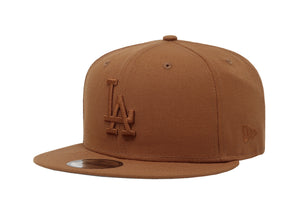 New Era 9Fifty Men's Los Angeles Dodgers Color Pack Brown Snapback Hat