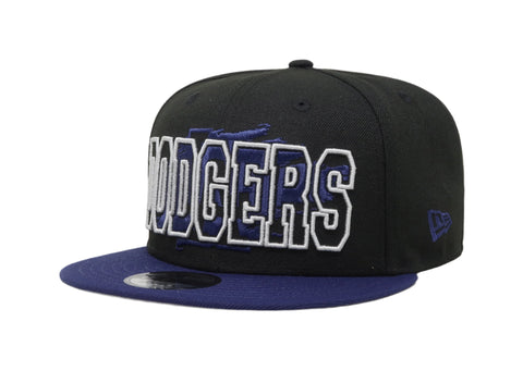 New Era 9Fifty Men's Los Angeles Dodgers Splatter Black Snapback Hat