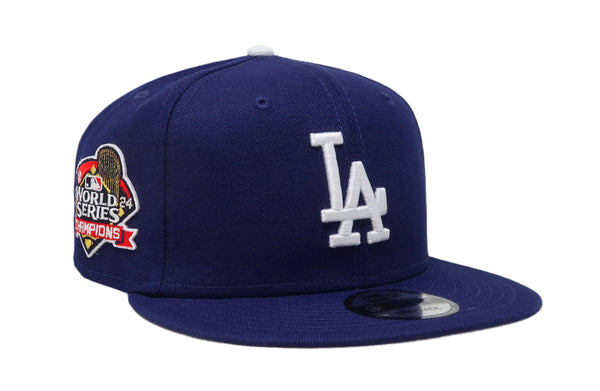 New Era 9Fifty Men's Los Angeles Dodgers World Series Champion 2024 Royal Snapback