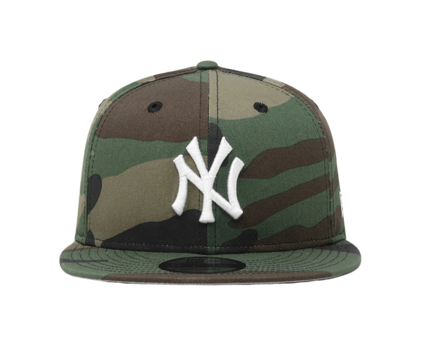 New Era 9Fifty Men's New York Yankees Woodland Camo Basic SnapBack Cap