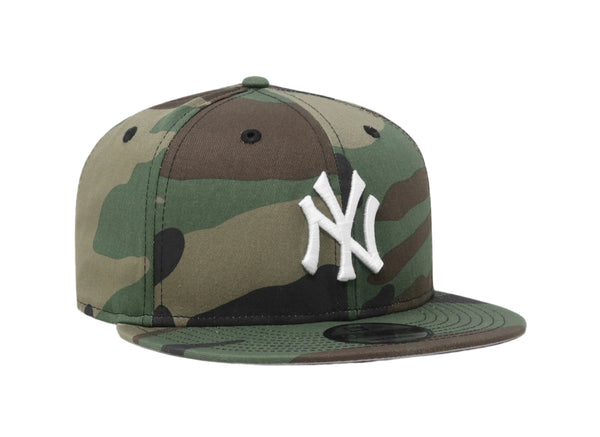 New Era 9Fifty Men's New York Yankees Woodland Camo Basic SnapBack Cap