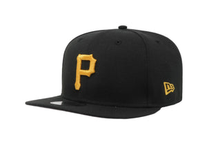 New Era 9Fifty Men's Pittsburgh Pirates Basic Black/Gold SnapBack Cap