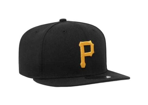 New Era 9Fifty Men's Pittsburgh Pirates Basic Black/Gold SnapBack Cap