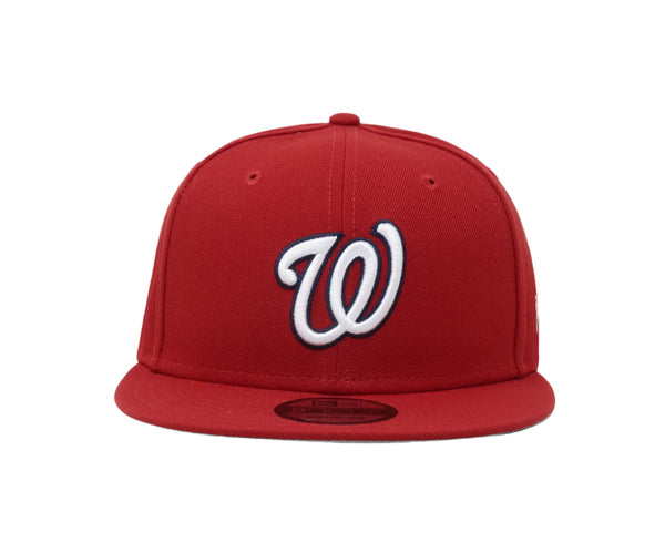 New Era 9Fifty Men's Washington Nationals "W" Basic Red SnapBack Cap