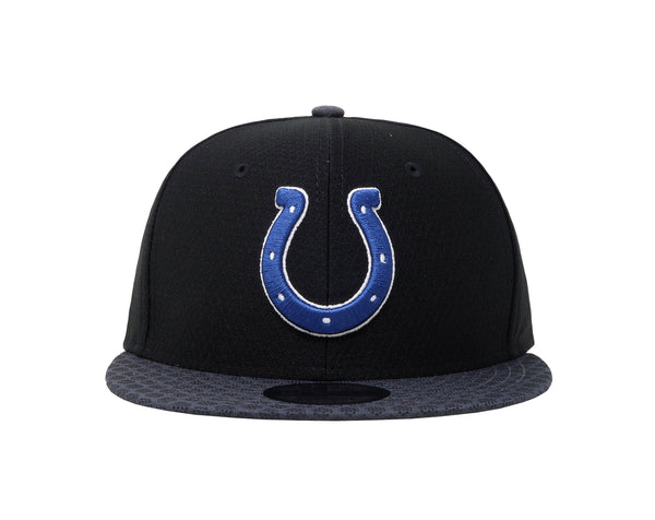 New Era 9Fifty Men's NFL17 Indianapolis Colts Black/Charcoal Adjustable SnapBack Cap