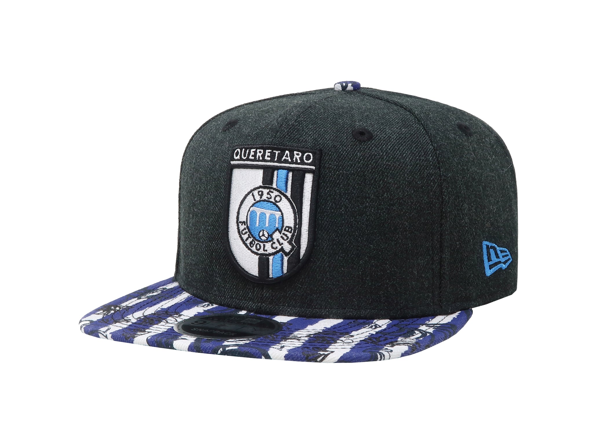 New Era 9Fifty Men's Los Gallos Queretaro Futbol Club Soccer Black/Blue SnapBack Cap