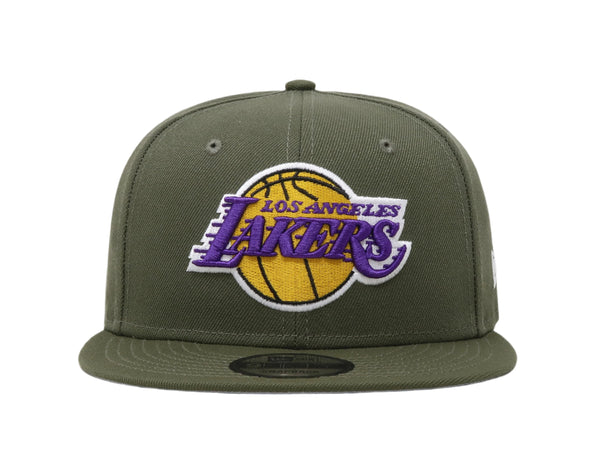 New Era 9Fifty Men's Los Angeles Lakers Olive Green SnapBack Cap