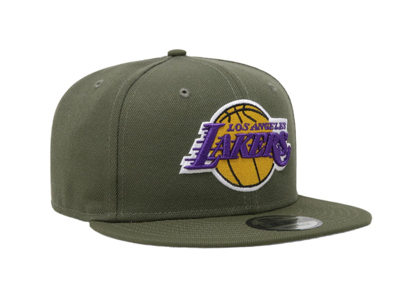 New Era 9Fifty Men's Los Angeles Lakers Olive Green SnapBack Cap