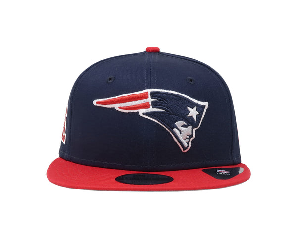 New Era 9Fifty Men's New England Patriots Baycik Navy/Red Adjustable SnapBack Cap