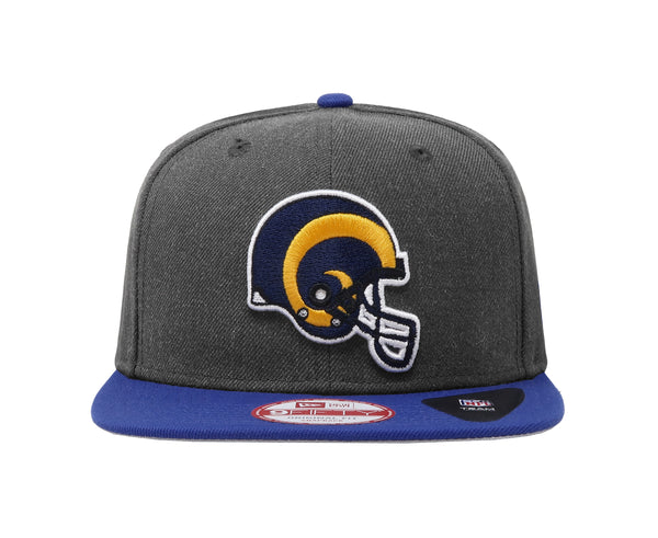 New Era 9Fifty Men's Los Angeles Rams "helmet" Charcoal/Royal Blue SnapBack Cap