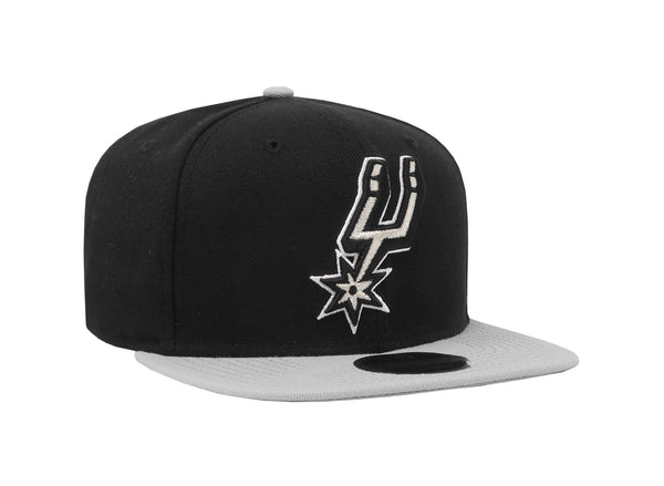 New Era 9Fifty Men's NBA San Antonio Spurs 2Tone Black/Grey SnapBack Cap